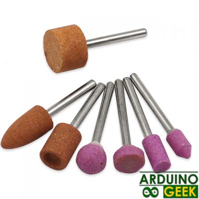 Set of grinding attachments for mini drills (7pcs)