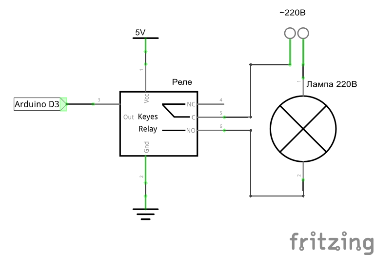 Модуль реле для ардуино схема